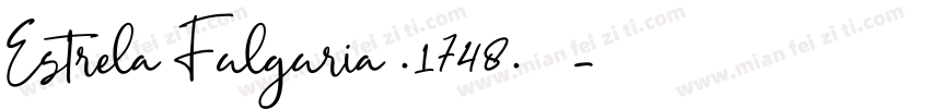 Estrela Fulguria .1748.转换器字体转换